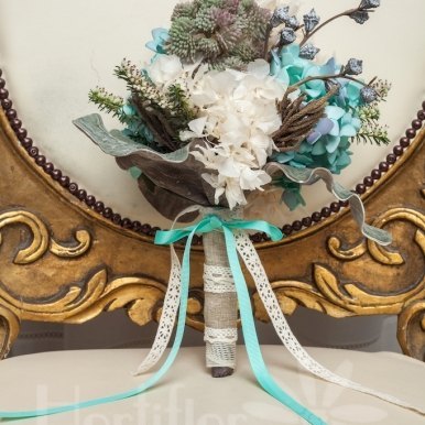 ramo preservado liofilizado turquesa hortiflor floristas 2