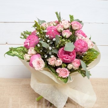 ramo romantico hortiflor floristas 1