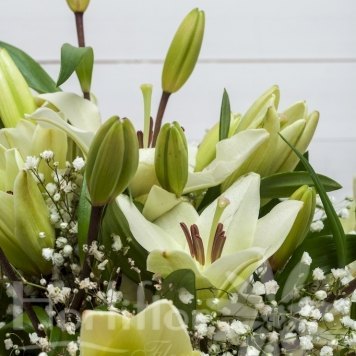 ramo lilium blanco hortiflor floristas 3