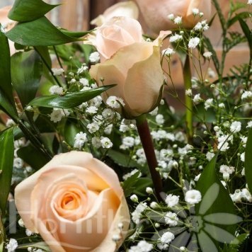 ramo rosas champan hortiflor floristas 3-s